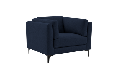 Oli Plus Armchair in Roni Ember Blue