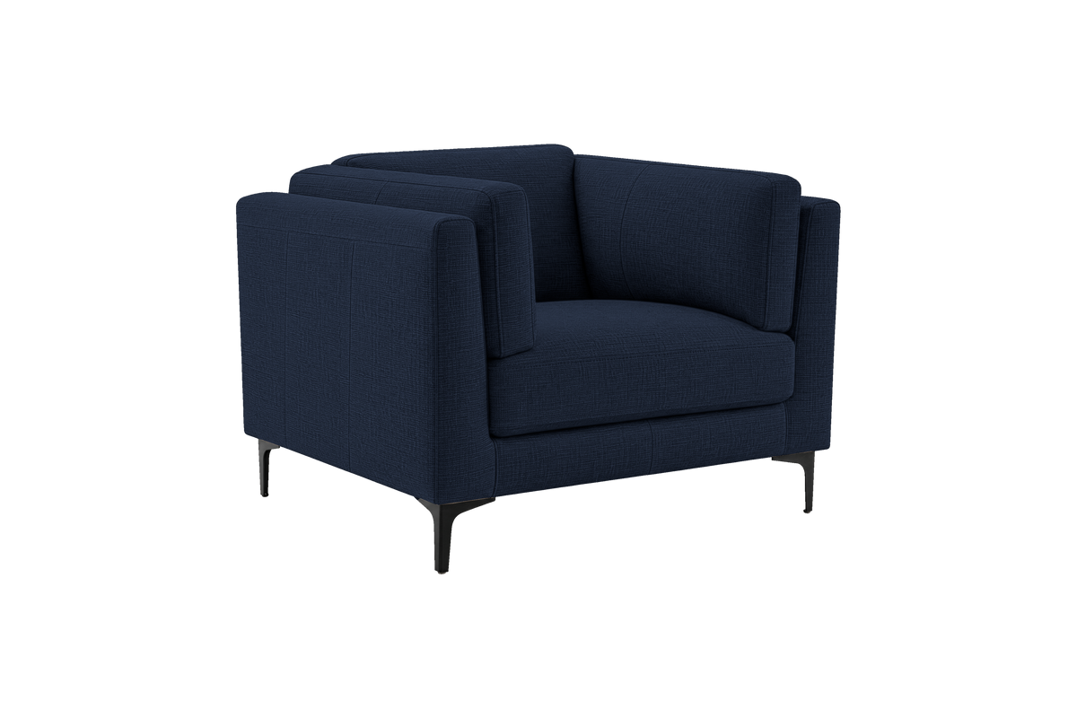 Oli Plus Armchair in Roni Ember Blue