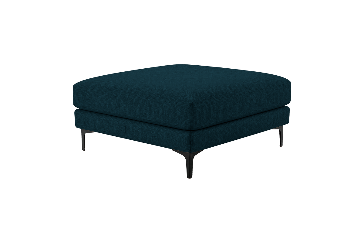 Oli Plus Footstool in Roni Deep Lake