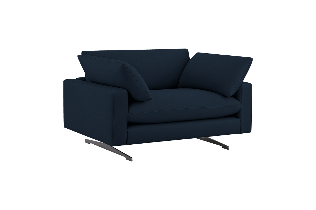 Oliver Cuddle Chair in Dante Aqua