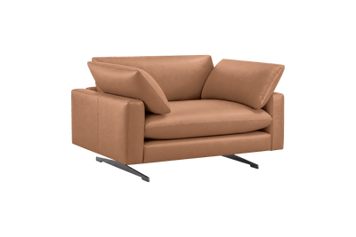 Oliver Cuddle Chair in Momo Camel