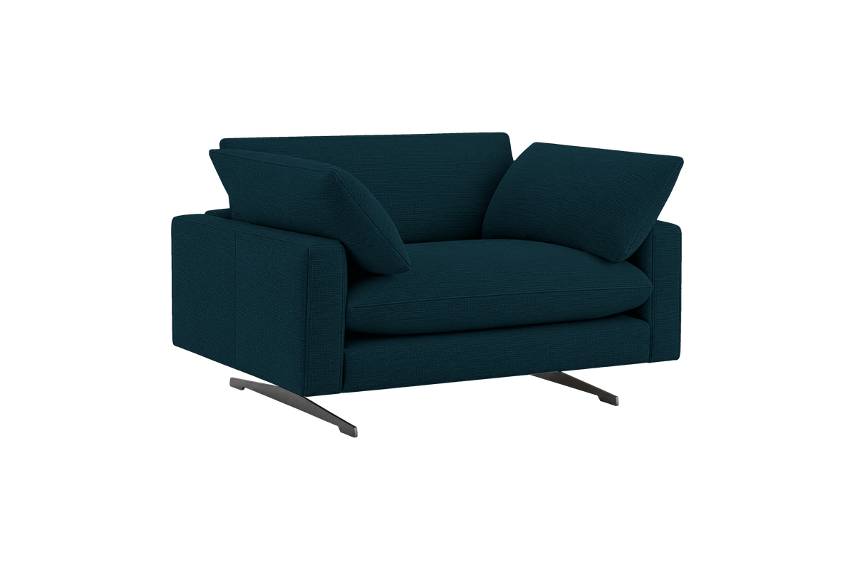 Oliver Cuddle Chair in Roni Deep Lake