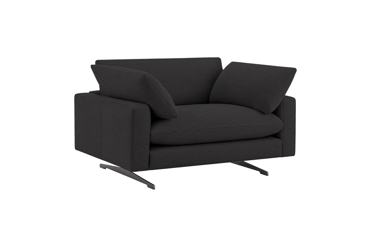 Oliver Cuddle Chair in Roni Ember