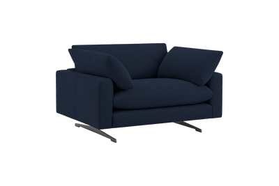Oliver Cuddle Chair in Roni Ember Blue