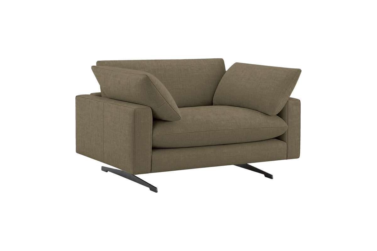 Oliver Cuddle Chair in Mosquito Malibu