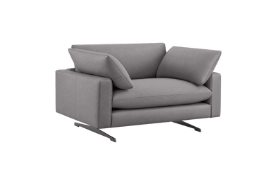 Oliver Cuddle Chair in Dante Meteor