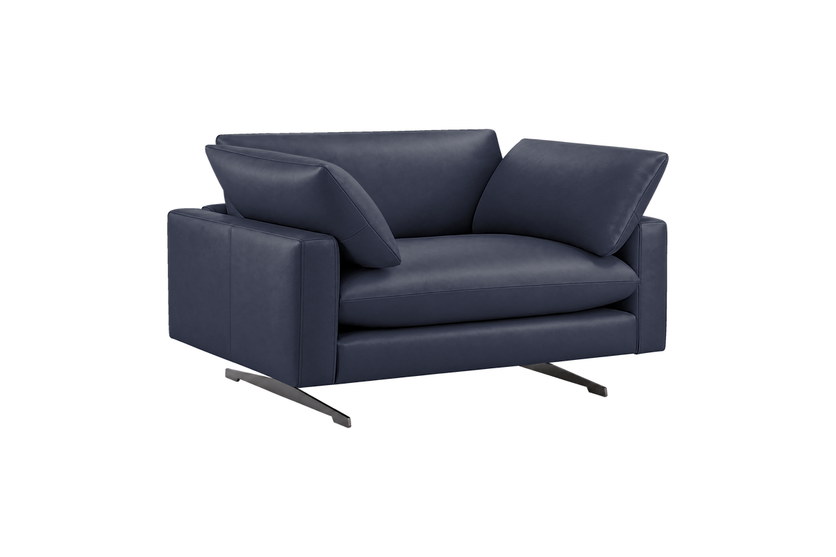 Oliver Cuddle Chair in Momo Midnight