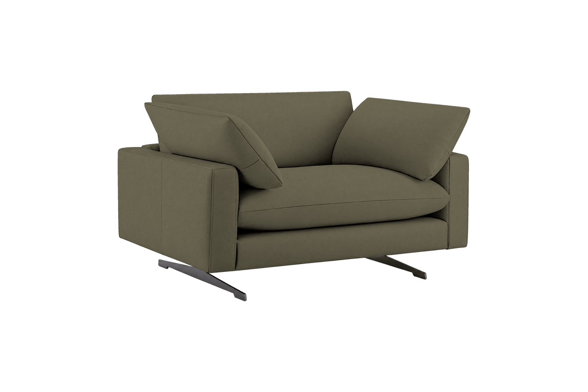 Oliver Cuddle Chair in Felix Olive
