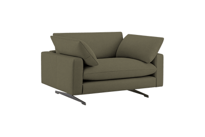 Oliver Cuddle Chair in Felix Olive