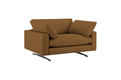 Oliver Cuddle Chair in Felix Pisco