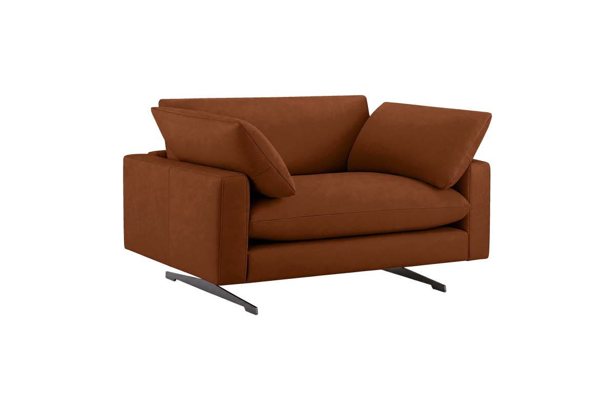 Oliver Cuddle Chair in Marfa Pluto