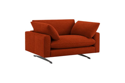 Oliver Cuddle Chair in Roni Poppy