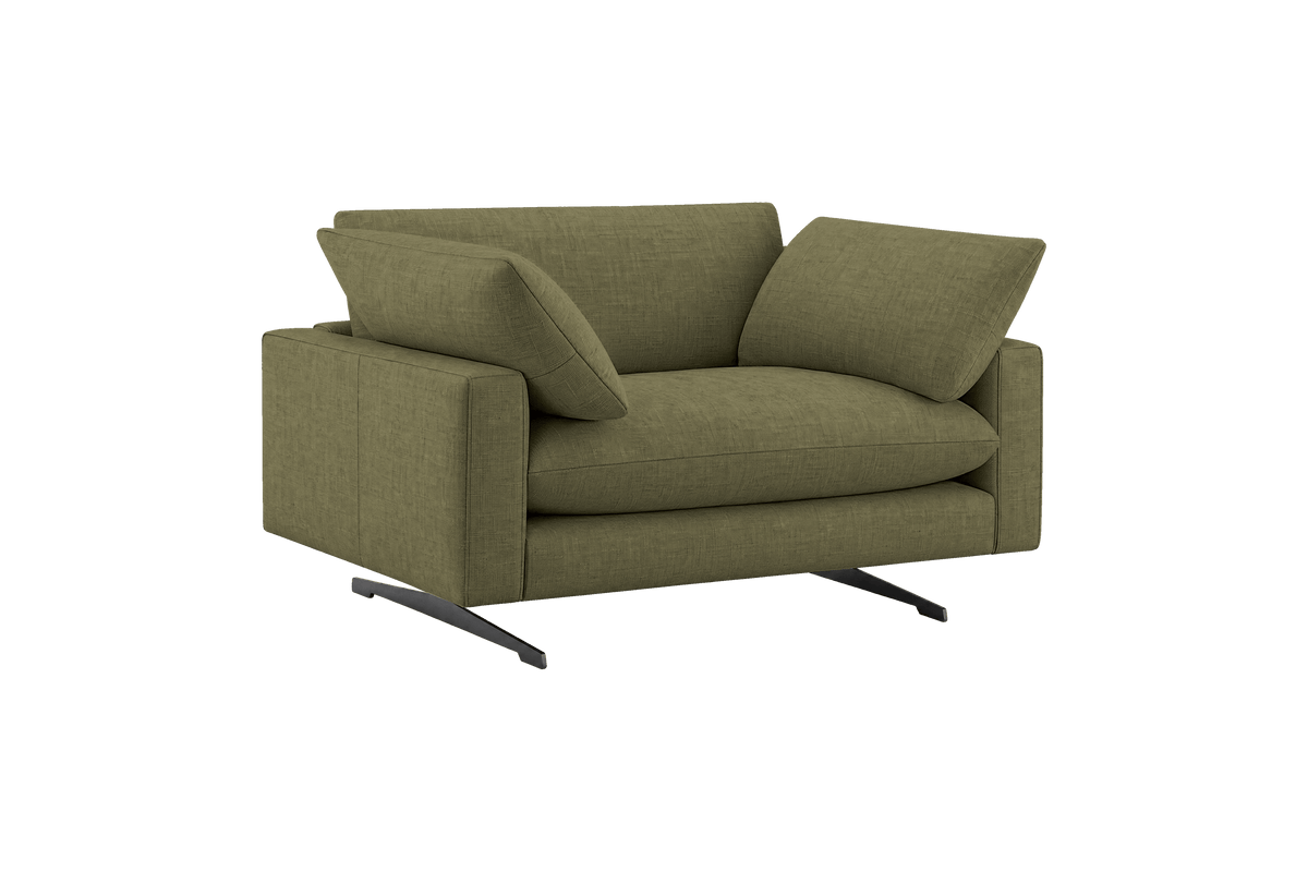 Oliver Cuddle Chair in Mosquito Sycamore