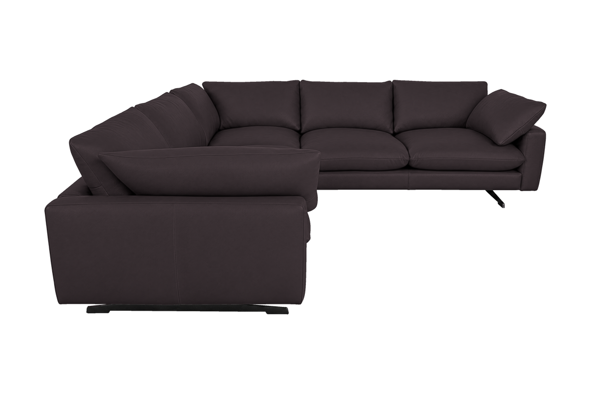 Oliver Sectional in Dante Charcoal