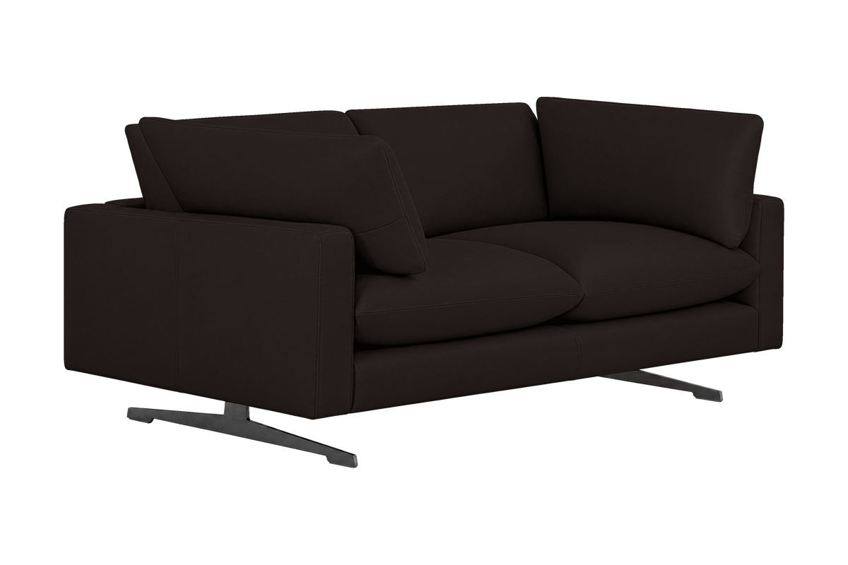 Oliver Small Sofa in Dante Ebony