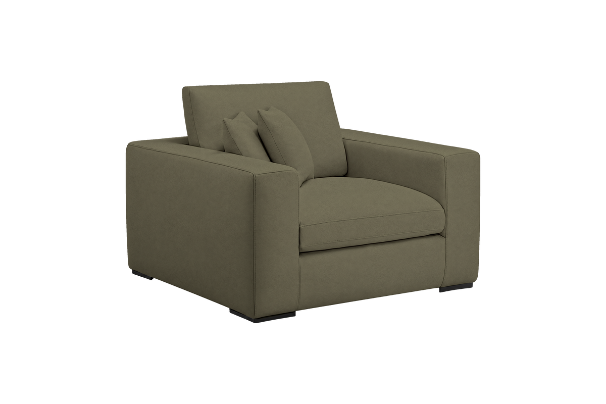 Rhodes Armchair in Felix Olive