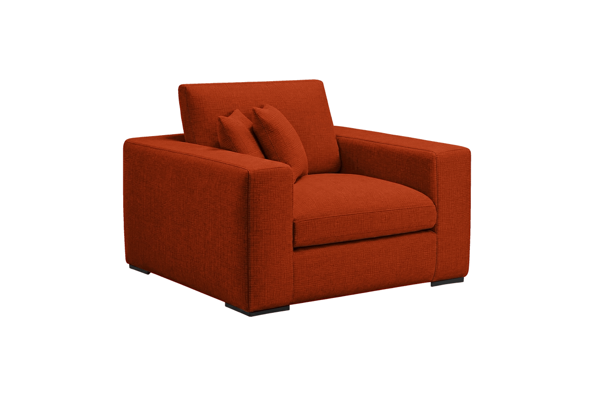 Rhodes Armchair in Roni Poppy