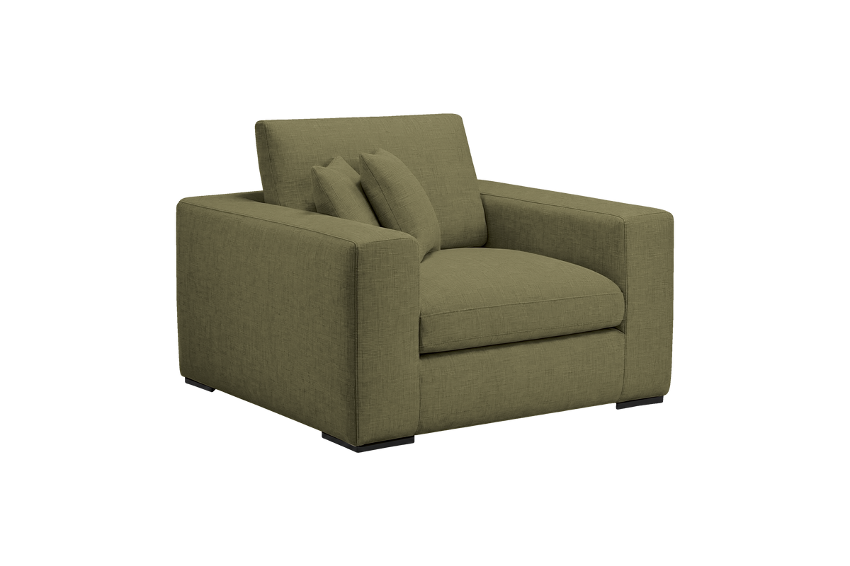Rhodes Armchair in Mosquito Sycamore