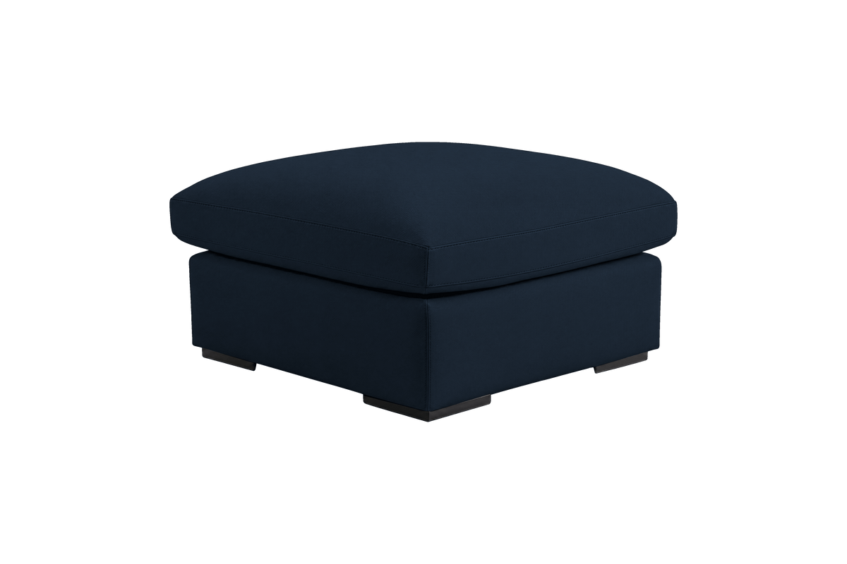 Rhodes Footstool in Dante Aqua