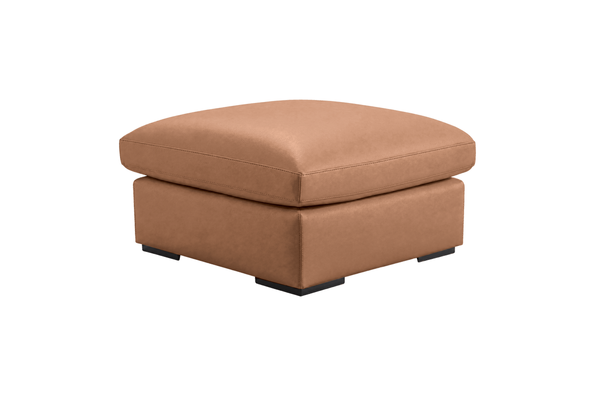 Rhodes Footstool in Momo Camel