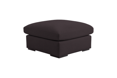 Rhodes Footstool in Dante Charcoal