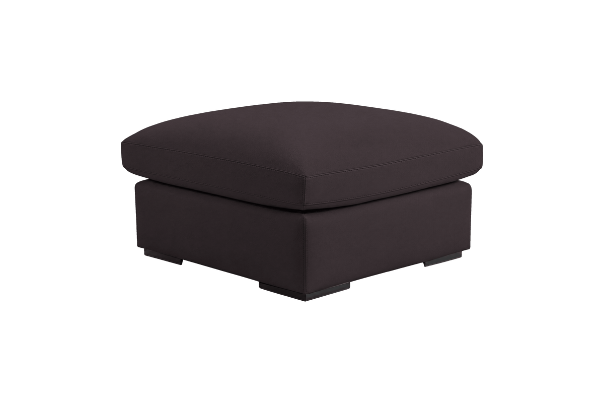 Rhodes Footstool in Dante Charcoal