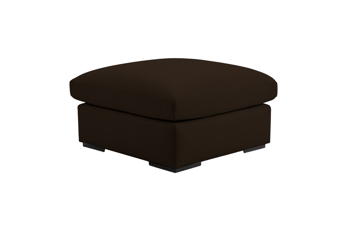 Rhodes Footstool in Marfa Charcoal