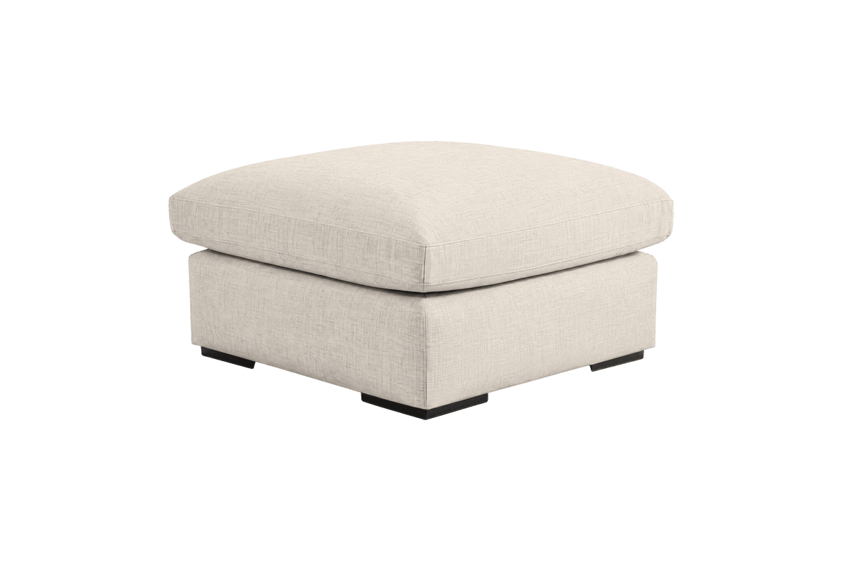 Rhodes Footstool in Mosquito Cracker