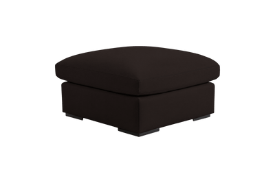 Rhodes Footstool in Dante Ebony