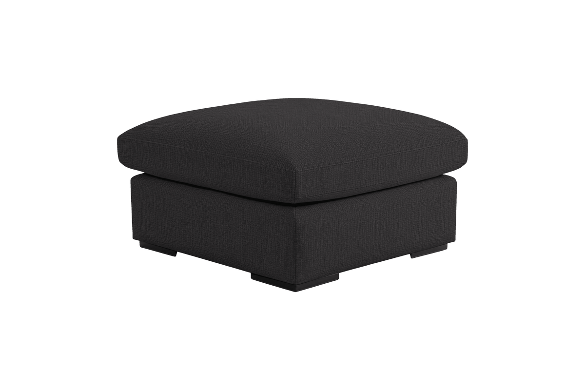 Rhodes Footstool in Roni Ember