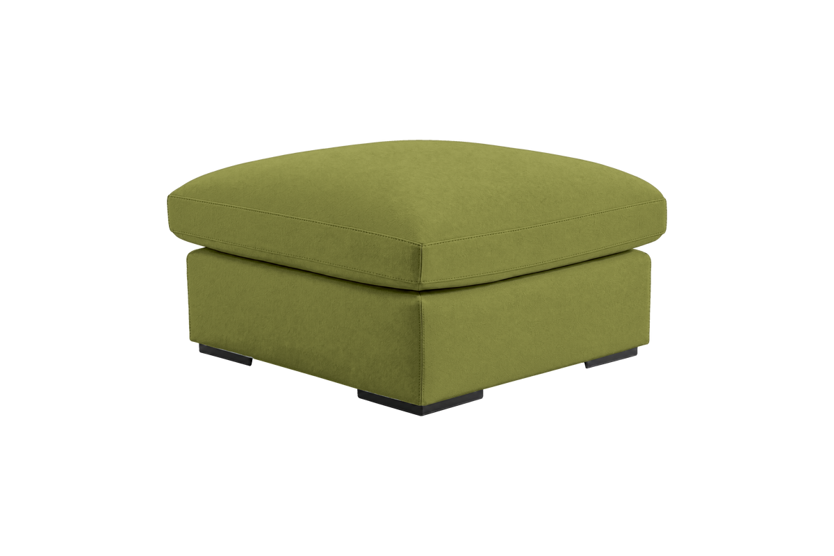 Rhodes Footstool in Fresco Key Lime