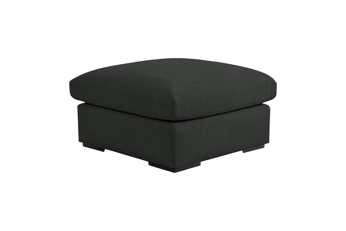 Rhodes Footstool in Mosquito Lola