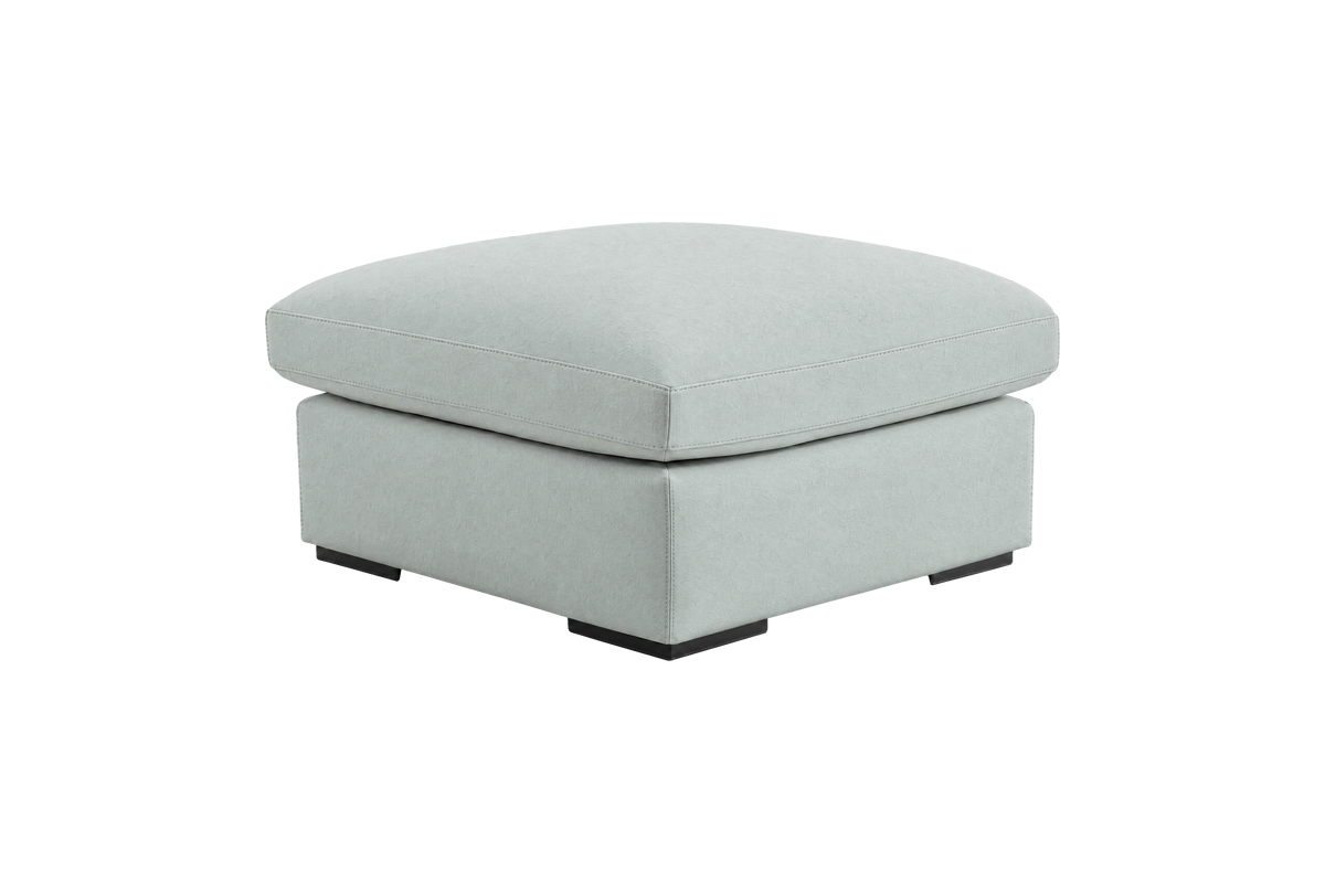 Rhodes Footstool in Fresco Meteor