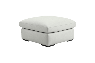 Rhodes Footstool in Felix Milky