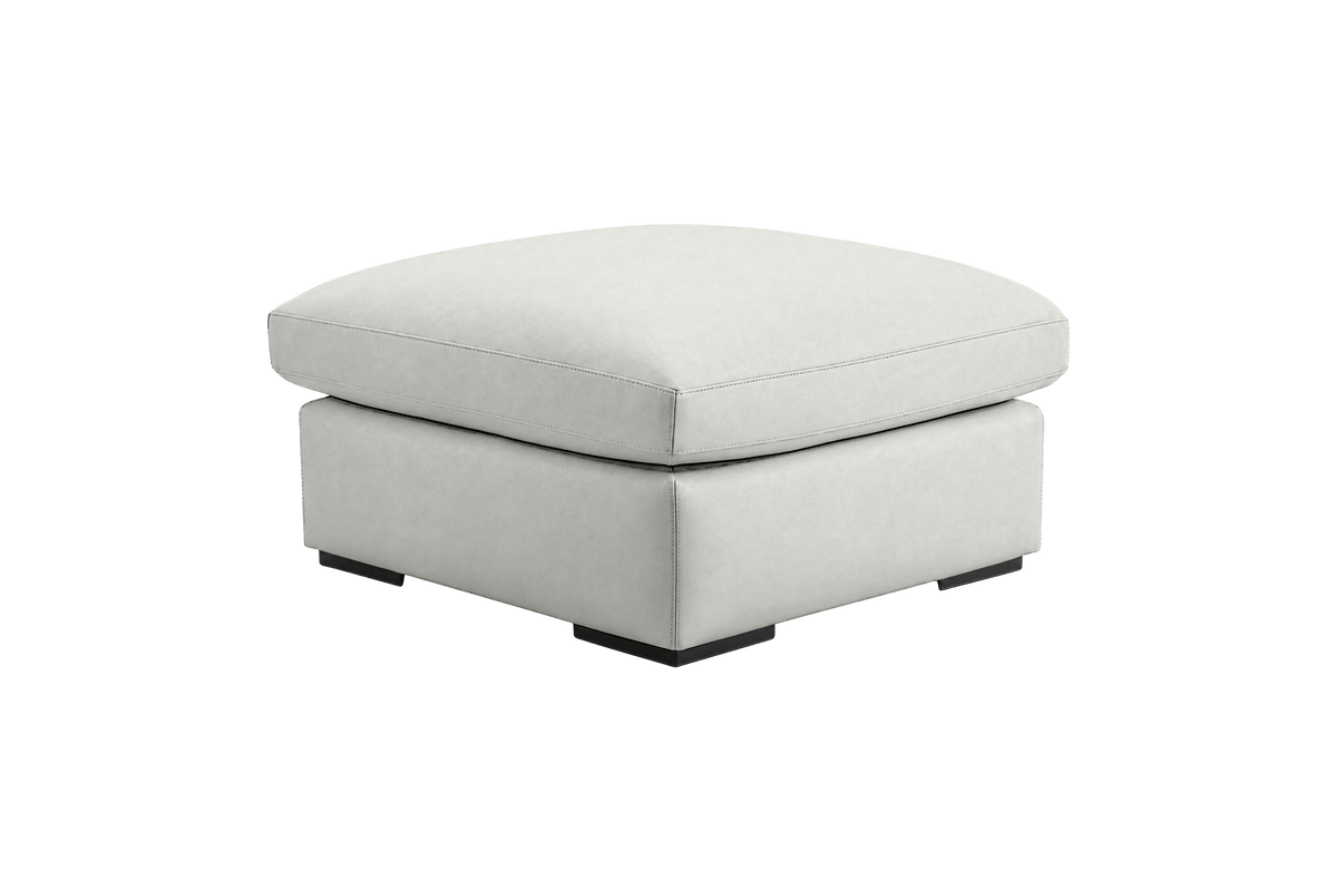Rhodes Footstool in Felix Milky