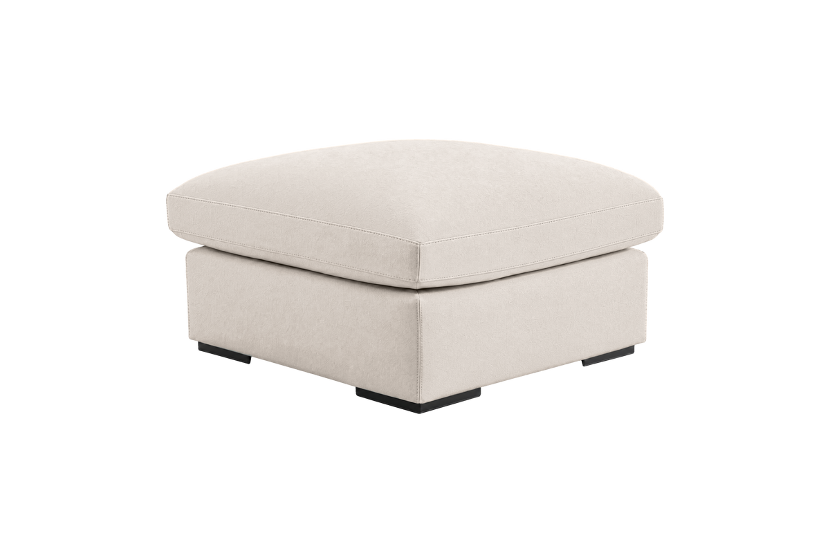Rhodes Footstool in Fresco Milky