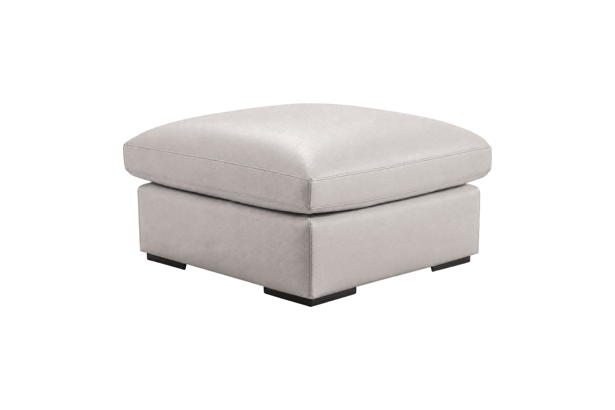 Rhodes Footstool in Momo Milky