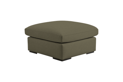 Rhodes Footstool in Felix Olive