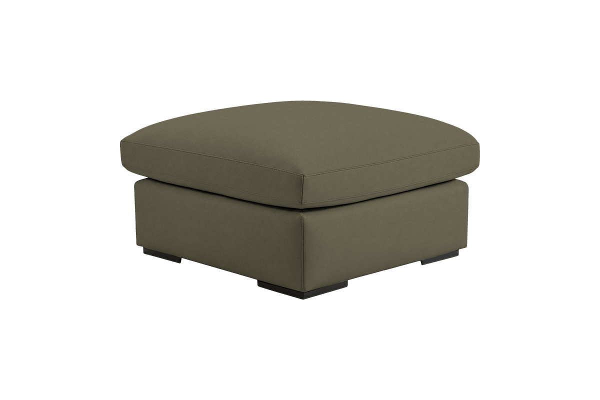 Rhodes Footstool in Felix Olive
