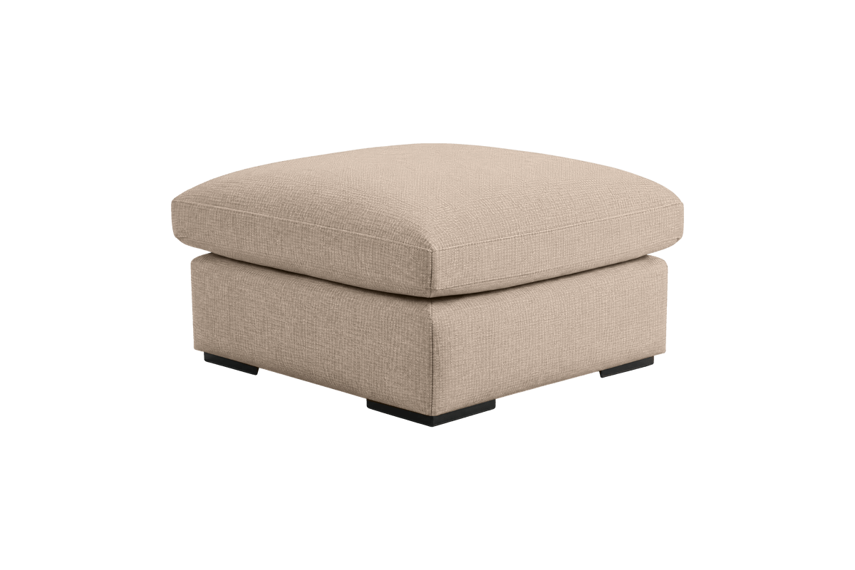 Rhodes Footstool in Roni Pine Nut