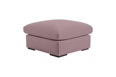 Rhodes Footstool in Fresco Saint-Tropez