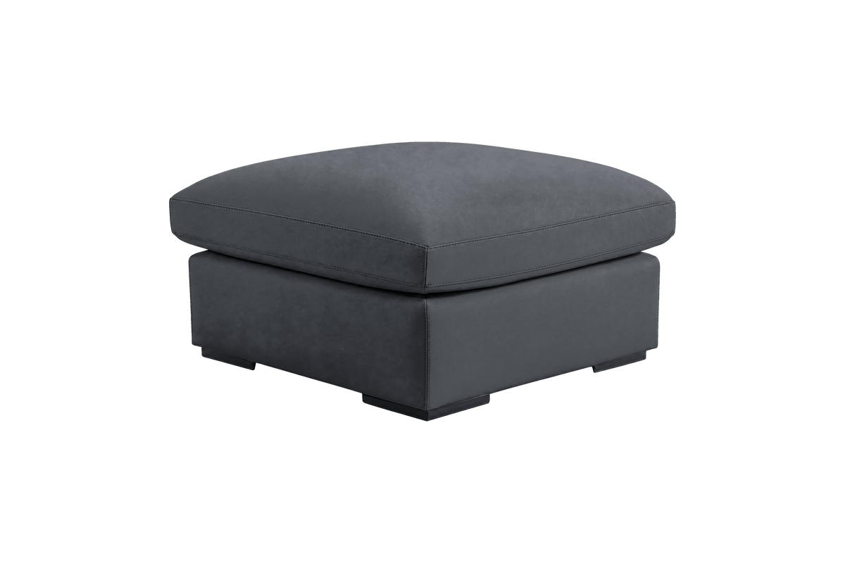 Rhodes Footstool in Dante Shark