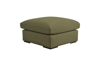 Rhodes Footstool in Mosquito Sycamore