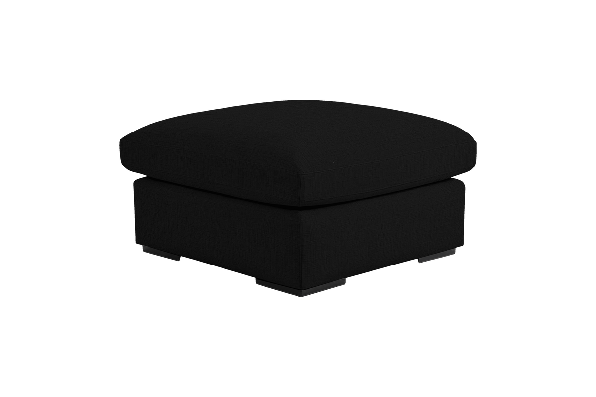 Rhodes Footstool in Mosquito Yves