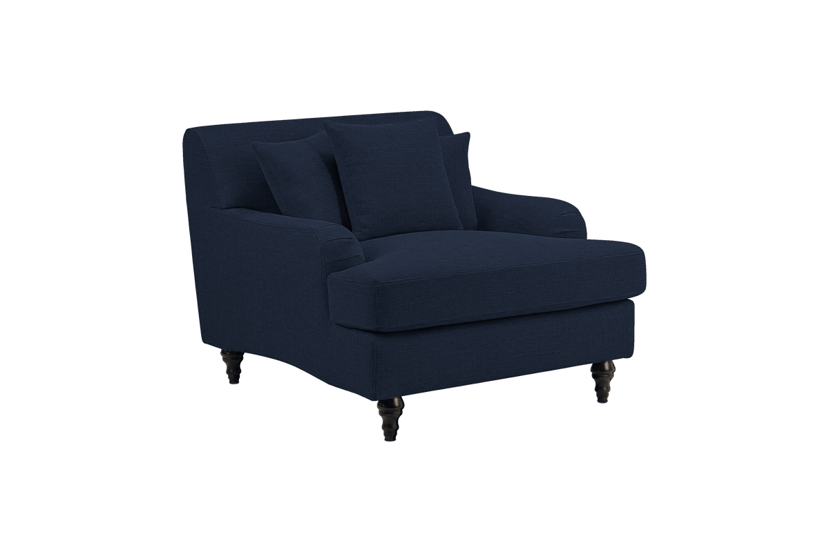 Senia Armchair in Roni Ember Blue