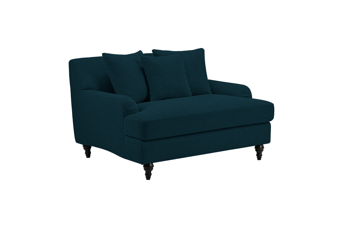 Senia Cuddle Chair in Roni Deep Lake