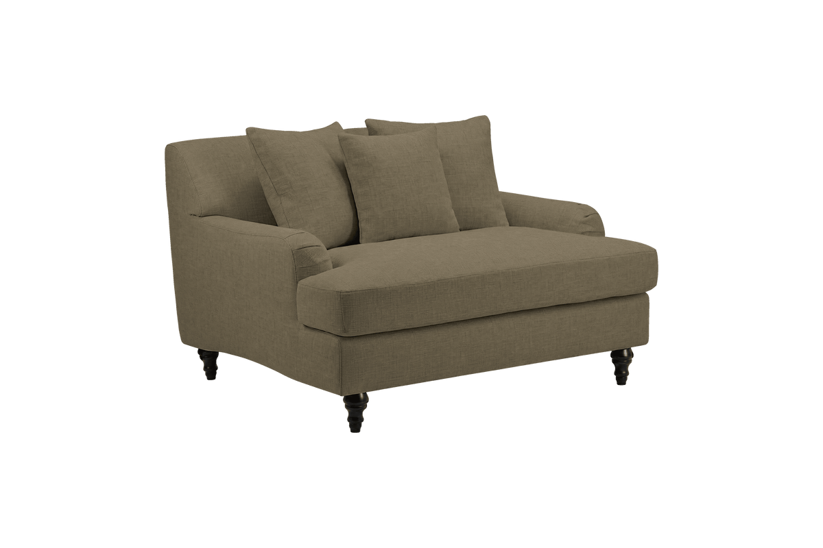 Senia Cuddle Chair in Mosquito Malibu