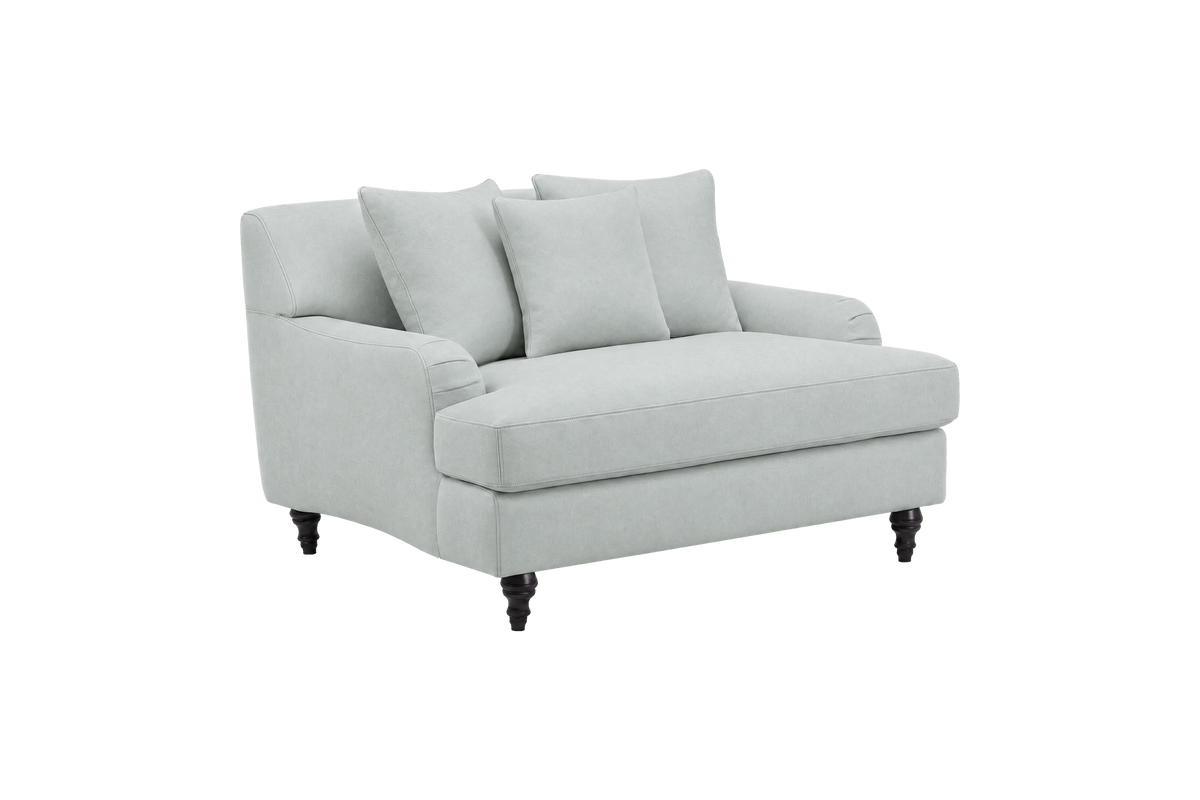Senia Cuddle Chair in Fresco Meteor