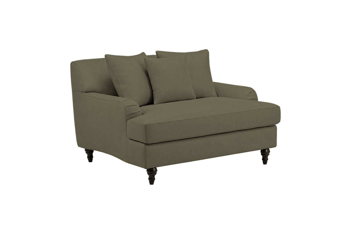 Senia Cuddle Chair in Felix Olive