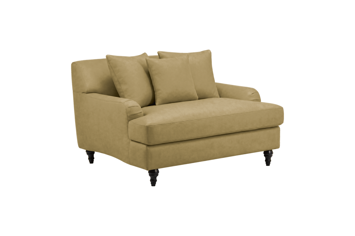 Senia Cuddle Chair in Marfa Olivia